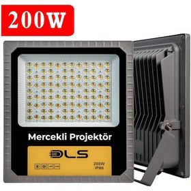 Resim 200W Led Projektör Park Bahçe Çevre Site Bina Tabela Dış Mekan Led Lamba 