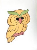 Resim karantuhafiye Bebek Battaniye Aplikesi / Bebek ve Çocuk Aplikesi / Büyük Boy / Baykuş 