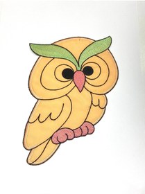 Resim karantuhafiye Bebek Battaniye Aplikesi / Bebek ve Çocuk Aplikesi / Büyük Boy / Baykuş 