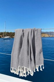 Resim DENİZLİ CONCEPT Likya Peştemal Siyah 