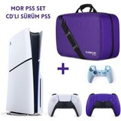 Resim Sony Playstation 5 Slim CD'li 1 TB YD + 2 Kol + Çanta 