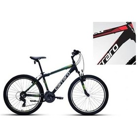 Resim Carraro Speed 260 Erkek Dağ Bisikleti 360h V 26 Jant 21 Vites Mat Siyah Kırmızı Koyu Kırmızı Çok Renkli 