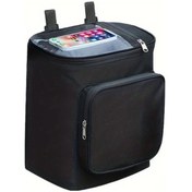 Resim Gateesat Siyah Cep Telefonu Filmli Dayanıklı Siyah Motor Bisiklet Başlığı Asma Çantası 