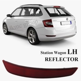 Resim Fabia Combi Sw 2019-2021 Model Arası Uyumlu Sol Sürücü Tarafı Arka Tampon Reflektörü 
