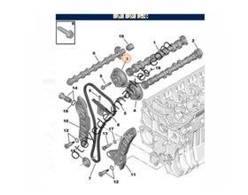Resim Peugeot 308 (2008-2013) 1.6 Vti Eksantrik Dişlisi (Orijinal) 