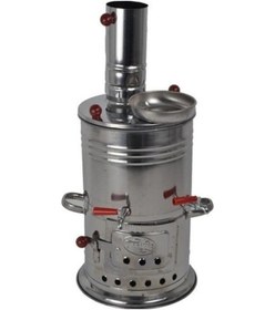 Resim Zarif İş Çift Musluk 3.5 L Semaver - Gri 