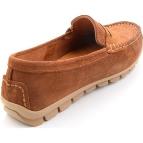 Resim Bambi Taba Hakiki Deri Kadın Loafer Ayakkabı K01680000102 