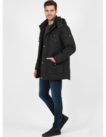 Resim Bigazzi Erkek Spor Kanvas Kapüşonlu Parka 85134 Bgl-st04883 Haki 