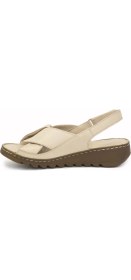 Resim Gedikpaşalı Mrn 018 Bej Kadın Comfort Sandalet Terlik Sandalet 