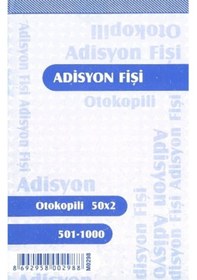 Resim Adisyon Otokopili Numaralı 50X2 Nüsha 10 Lu Paket Armat-Özkan 