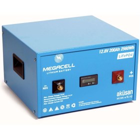 Resim Megacell 12.8 V 200 Ah Lityum Lifepo4 Akü 