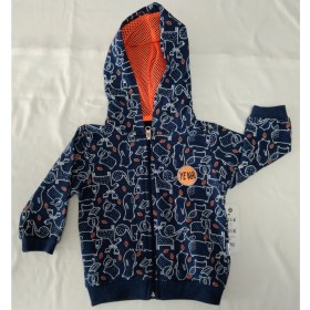 Resim Miniworld Erkek Bebek Neon Ayıcık Hırka 6-18 Ay Kot Melanj 
