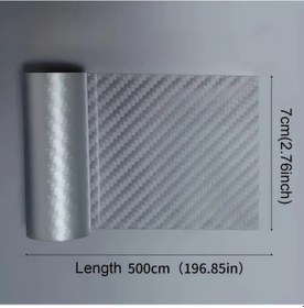 Resim Topnotch Dayanıklı Karbon Fiber Araç Eşik Koruması Çizilmeyece Çarpmaya Karşı 196cm 