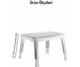 Resim Banyo & Mutfak Yardımcı Basamak Taburesi - Yaşlı ve Bedensel Engelli Destek 
