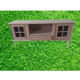 Resim Tv Sehpası Windovs Nakış Model Kayın Torna Torna Retro Ayak Ham Renk 150 Cm El Yapım 