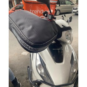 Resim ASSGARDI Honda Dio Scooter Universal Motosiklet Premium Elcik Rüzgarlık Içi Yünlü Su Geçirmez Reflektörlü 