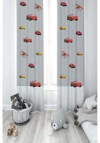 Resim Mekta Home Bebek Ve Çocuk Odası Çarpım Tablolu Ve Yol Desenli Eğitici 2 Kanat Fon Perde 