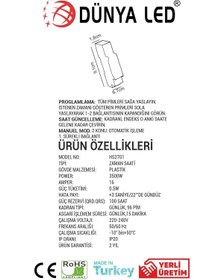 Resim DÜNYA LED Hs.2701 Otomat Tipi Zaman Saati Kolay Montaj Ve Kullanım 