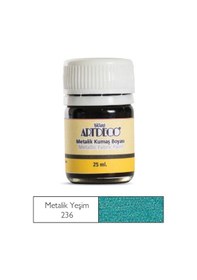 Resim Metalik Kumaş Boyası 236 Yeşim No Color 