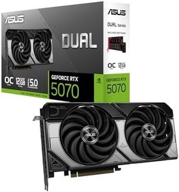 Resim ASUS DUAL-RTX5070-O12G-NVIDIA-GEFORCE-RTX 5070-12GB GDDR7-192bit-2xHDMI-3xDP-DLSS4 EKRAN KARTI 