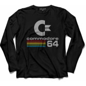 Resim Kendim Seçtim Commodore 61 C64 Logo Antika Bilgisayar 2 Uzun Kollu Tişört Baskılı Çocuk T-Shirt 