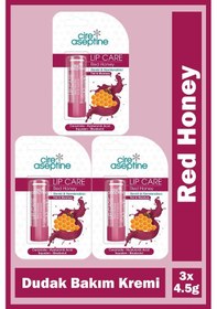 Resim Cire Aseptine Red Honey Renkli Nemlendirici Dudak Bakım Kremi 4,5 Gr 3 Adet 