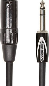Resim Roland Black serisi simetrik bağlantı kablosu - 6,3 mm -TRS jak (erkek) XLR (erkek), uzunluk: 3 m - RCC-10-TRXM 