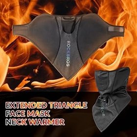 Resim ROCKBROS Yarım Kar Maskesi, Dış Mekan Sporları Için, Bisiklet, Motosiklet, Snowboard, Kayak, Bisiklet, Erkek, Kadın, Nefes Alır 