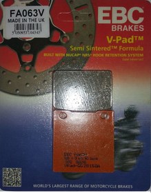 Resim 1997-2000 Suzuki Gsx-R 600 Arka Fren Balatası Ebc Fa063V Yarı Sin Ebc