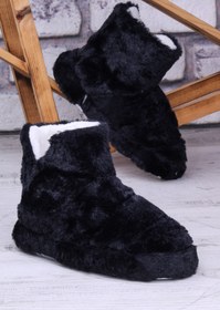 Resim Ghattix Evbot Peluşlu Panduf Kışlık Ev Botu 