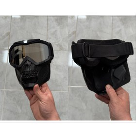 Resim OKYANUSMOTO JET MASKE KAYAK MASKE MOTOSIKLET MASKE AYNALI 