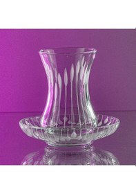 Resim Decocia S03 12 Kişilik 24 Parça Çay Seti 135cc Vega Desenli Şeffaf 