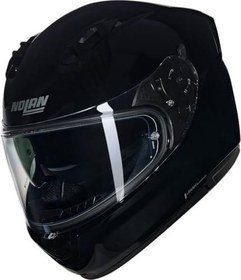 Resim Nolan N60-6 Classico Kapalı Motosiklet Kaskı 301 Parlak Siyah S 
