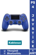 Resim Premium Doubleshock 4 Kablosuz Titreşimli Ps 4 / Pc Uyumlu Playstation 4 Wireless Joystick Oyun Kolu 