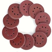 Resim 30 Adet 5 İnç (125mm) Yuvarlak Zımpara Kağıdı, 8 Delikli, 60/80/100/120/150/180/240/320/400/600/800/1000 Gradyenlerde Cilalama İçin 