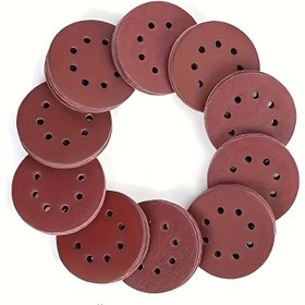 Resim 30 Adet 5 İnç (125mm) Yuvarlak Zımpara Kağıdı, 8 Delikli, 60/80/100/120/150/180/240/320/400/600/800/1000 Gradyenlerde Cilalama İçin 