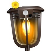 Resim Greentech Güneş Enerjili Hareket Sensörlü Cob Led Duvar Aplik / GT-SL18 