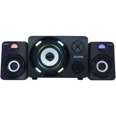 Resim Dark DK-AC-SP214 2+1 11W Siyah 7 Farklı Renk Titreşimli LED Bluetooth Hoparlör 
