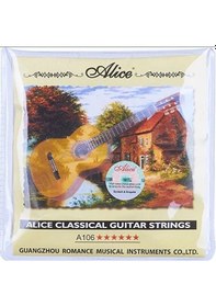 Resim Alice Ac106-h Klasik Gitar Teli Hard Tansiyon Yüksek Gerilim İle Güçlü Ses Çıkışı Uzun Ömürlü Akort Kararlılığı Ve Berrak Tonlar 