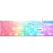 Resim Everest Kb-24 Beyaz Rainbow Q Membrane Oyuncu Klavyesi 