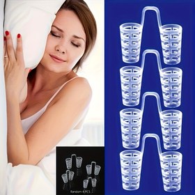 Resim 4 adet Şeffaf Silikon Burun Klipsi Seti, BPA İçermeyen Anti-Nasıl Sızdırmazlık Cihazı, Burun Genişletici, Uyku Solunum Geliştirme Aracı, Formaldehit İçermeyen Burun Geçiş Çözümü, Burun Tıkanıklığını Gideren, Nasıl Sızdırmazlık Giderme İçin Araçlar ve Aksesuarlar 