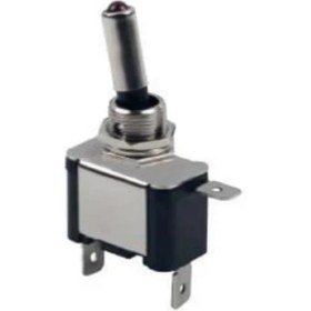 Resim ÇIT-ÇIT ANAHTAR 2 UÇLU IŞIKLI METAL (ON-OFF) 