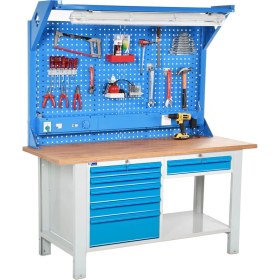 Resim Star Çelik Atölye Çalışma Tezgahı (1600 x 720 x 830-930/1844 mm) 