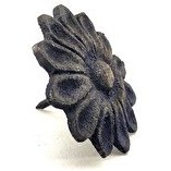 Resim Evimdeyokyok Antika Tarz Dekoratif Pirinç Papatya Kabara - 42 mm, Oksit 