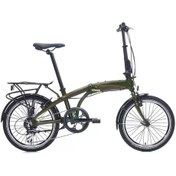 Resim Carraro Flexi 108 V - 20 Jant 8 Vites Katlanır Bisiklet - Haki Siyah 