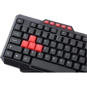 Resim Wozlo WZ-502M Oyuncu Klavyesi Usb Kablolu Multimedya Q Klavye 