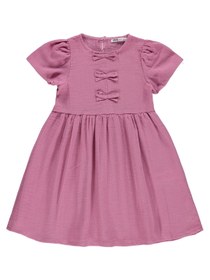 Resim Civil Girls Fiyonklu 6-9 Yaş Elbise - Pembe - Gül Kurusu / 7-8 Yaş 