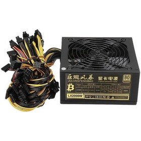 Resim LX2000W 2000W 80+ PSU Platinum Güç Kaynağı - Power Supply 