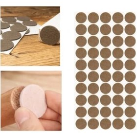 Resim Braventa Collection Pacific Mobilya Keçesi,kendinden Yapışkanlı Zemin Koruyucu Kahverengi (Çap 20MM) 