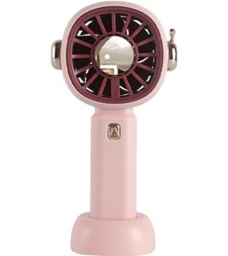 Resim Fgns El Tipi Vantilatör, Li-ion Pil Taşınabilir Vantilatör, Mini Pembe, 